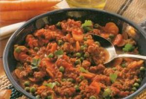 Minced meat dishes in a frying pan: different cooking options